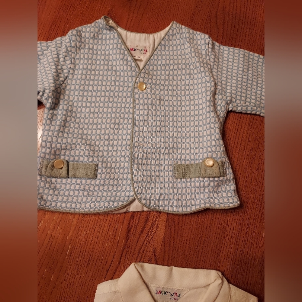 Vintage Large toddler's shirt and jacket set